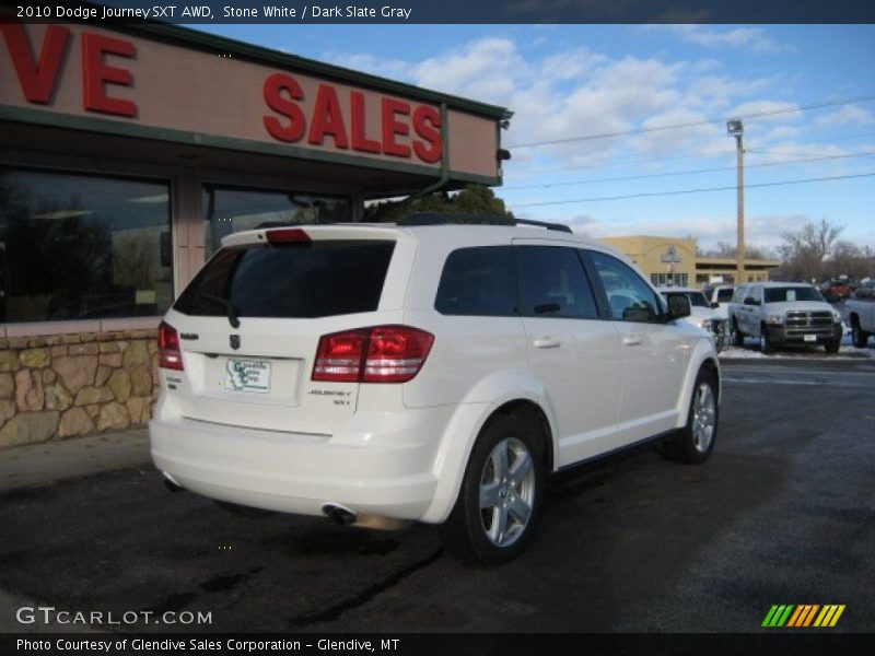 Stone White / Dark Slate Gray 2010 Dodge Journey SXT AWD