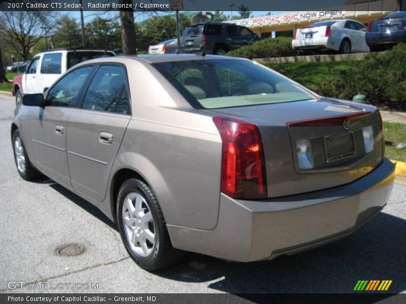 Radiant Bronze / Cashmere 2007 Cadillac CTS Sedan