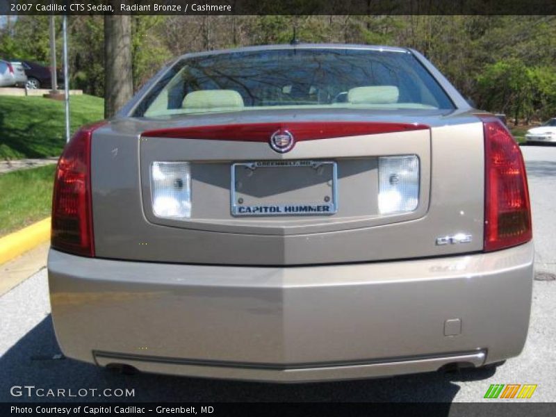 Radiant Bronze / Cashmere 2007 Cadillac CTS Sedan