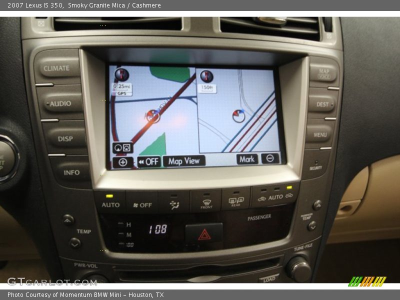 Navigation of 2007 IS 350