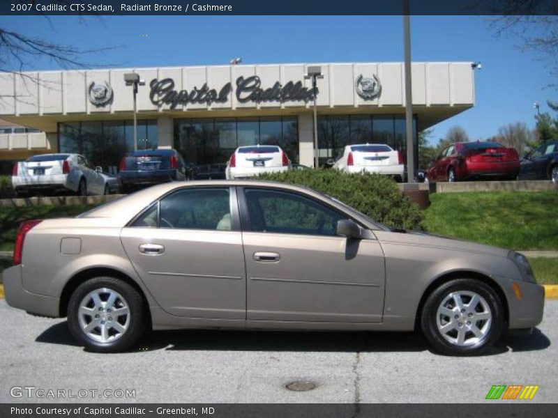 Radiant Bronze / Cashmere 2007 Cadillac CTS Sedan