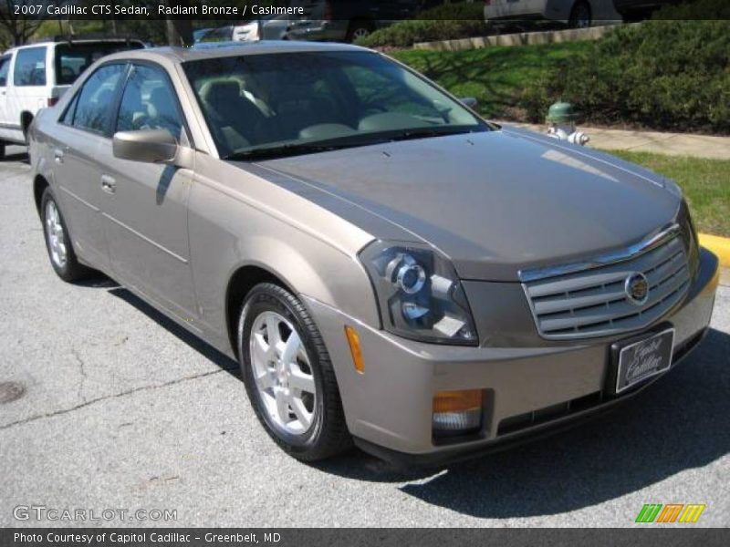 Radiant Bronze / Cashmere 2007 Cadillac CTS Sedan