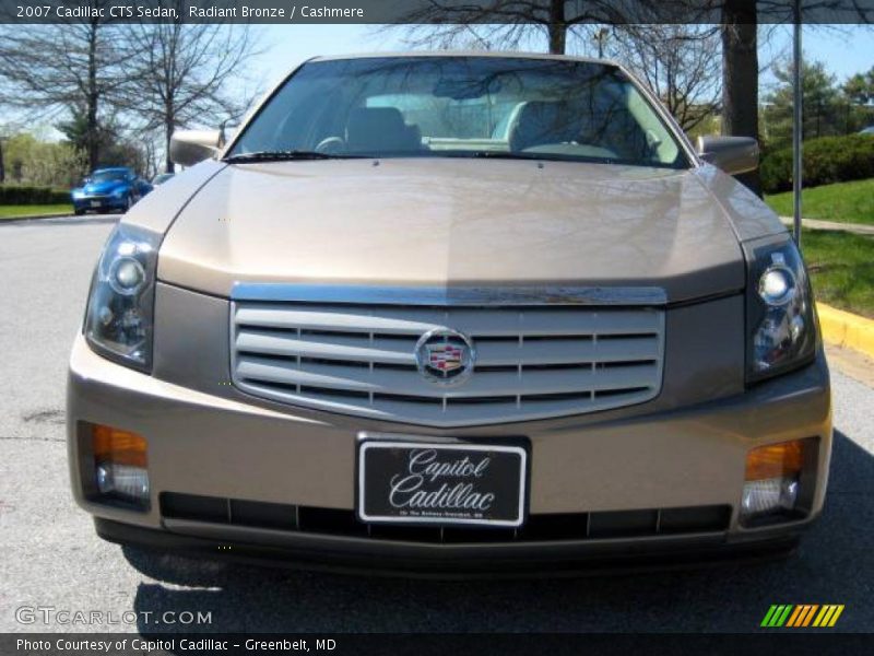 Radiant Bronze / Cashmere 2007 Cadillac CTS Sedan