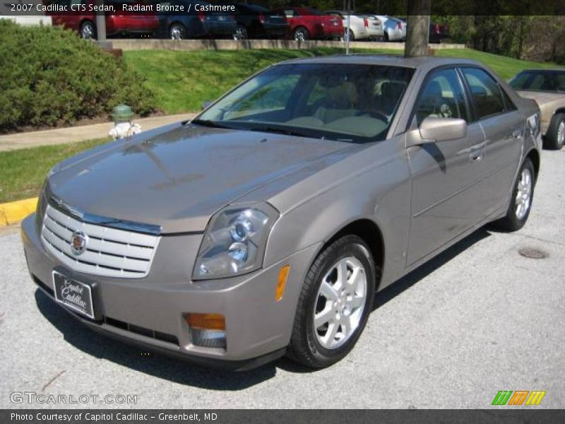 Radiant Bronze / Cashmere 2007 Cadillac CTS Sedan