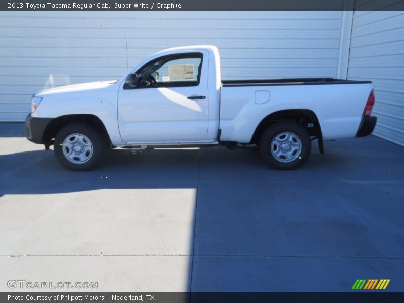Super White / Graphite 2013 Toyota Tacoma Regular Cab