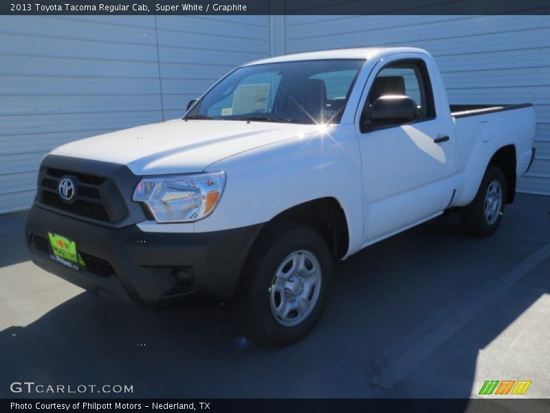 Super White / Graphite 2013 Toyota Tacoma Regular Cab
