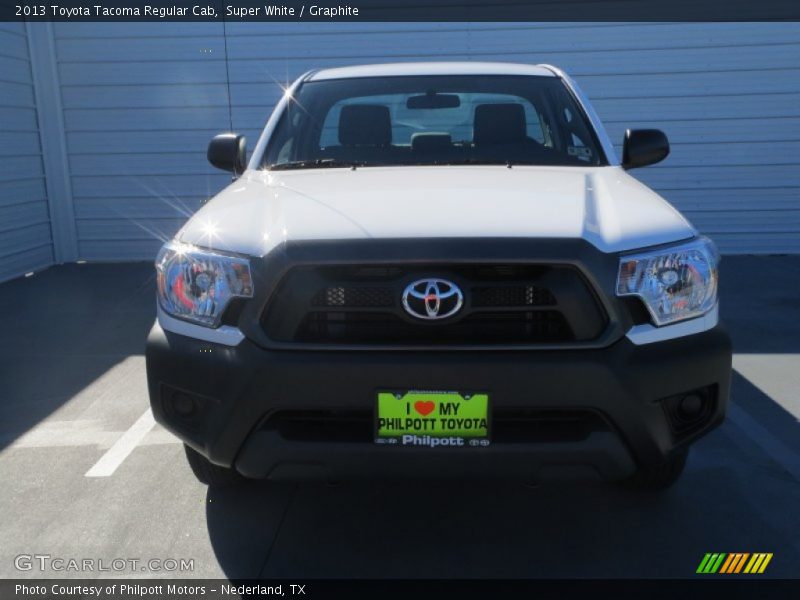 Super White / Graphite 2013 Toyota Tacoma Regular Cab