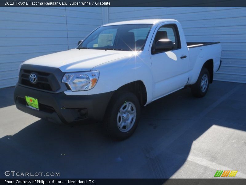 Super White / Graphite 2013 Toyota Tacoma Regular Cab
