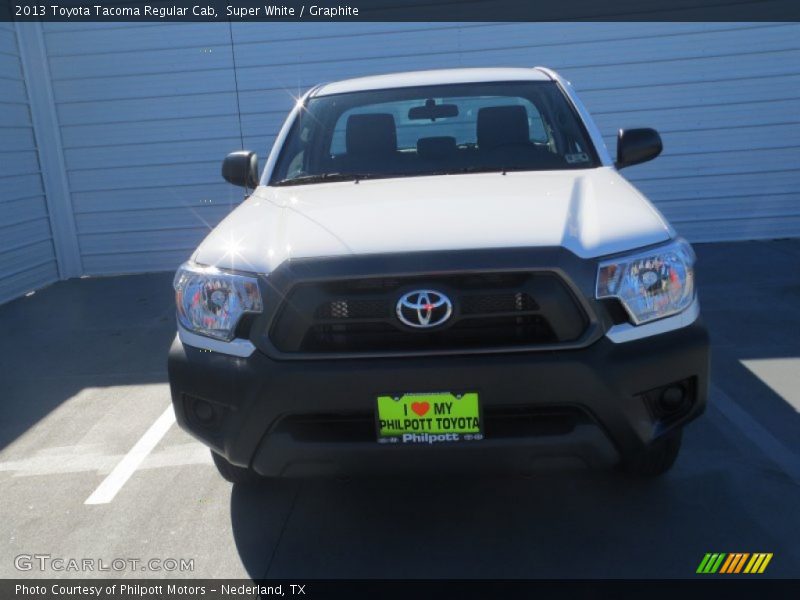 Super White / Graphite 2013 Toyota Tacoma Regular Cab