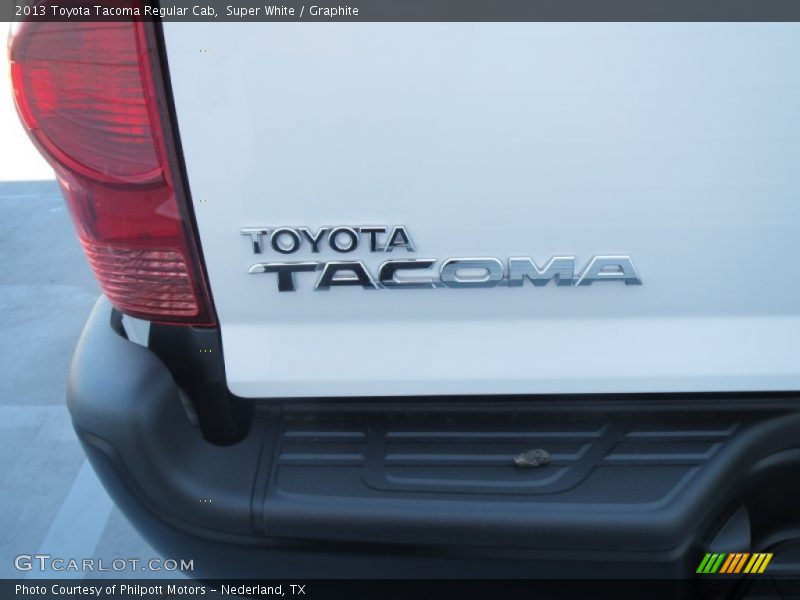 Super White / Graphite 2013 Toyota Tacoma Regular Cab