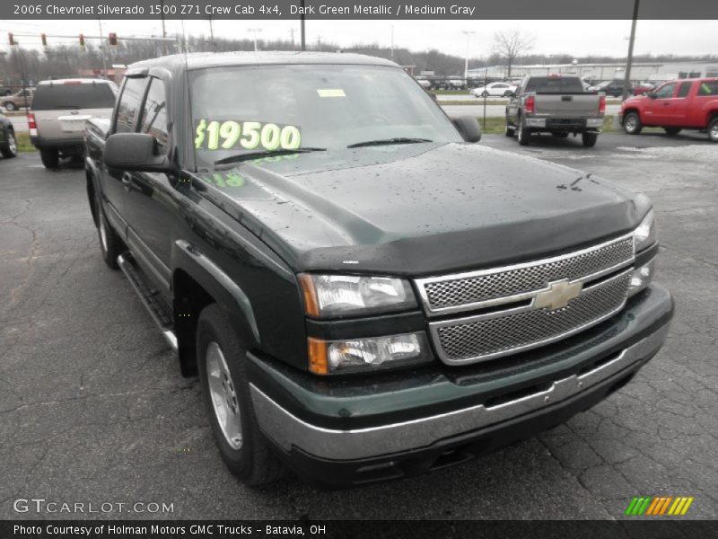 Dark Green Metallic / Medium Gray 2006 Chevrolet Silverado 1500 Z71 Crew Cab 4x4