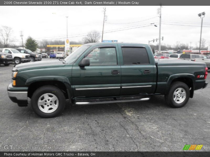 Dark Green Metallic / Medium Gray 2006 Chevrolet Silverado 1500 Z71 Crew Cab 4x4