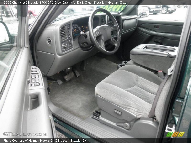 Dark Green Metallic / Medium Gray 2006 Chevrolet Silverado 1500 Z71 Crew Cab 4x4