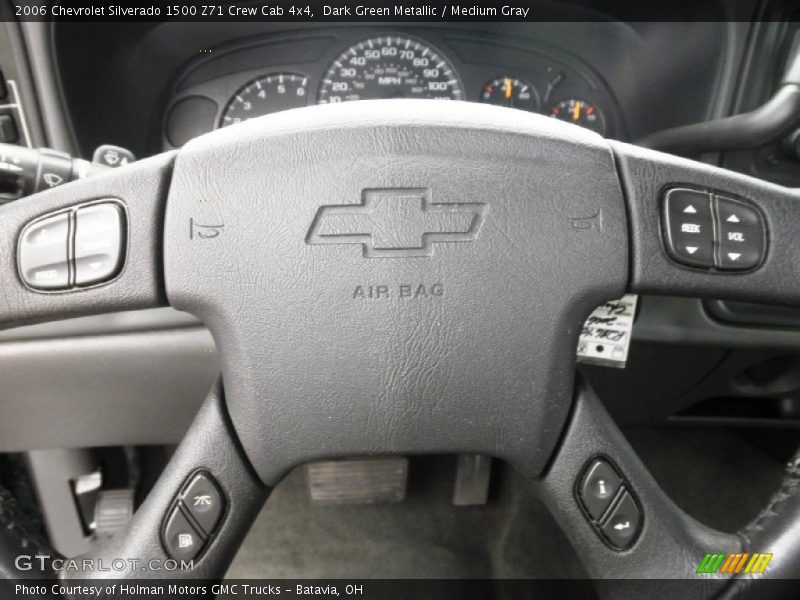Dark Green Metallic / Medium Gray 2006 Chevrolet Silverado 1500 Z71 Crew Cab 4x4