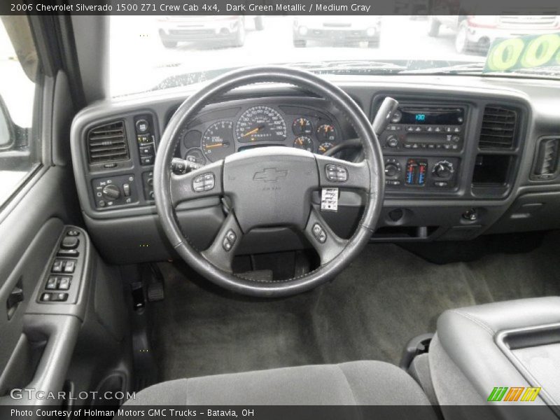 Dark Green Metallic / Medium Gray 2006 Chevrolet Silverado 1500 Z71 Crew Cab 4x4
