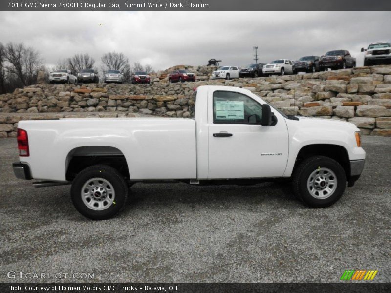 Summit White / Dark Titanium 2013 GMC Sierra 2500HD Regular Cab