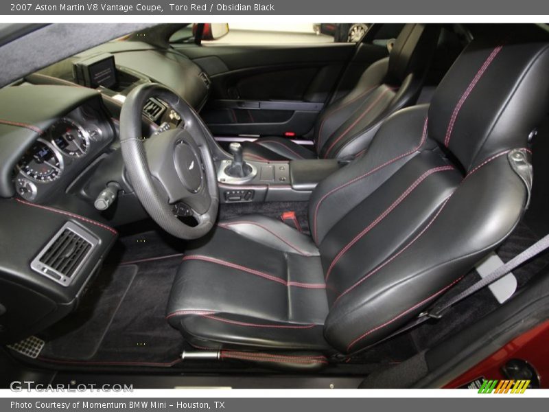 Front Seat of 2007 V8 Vantage Coupe
