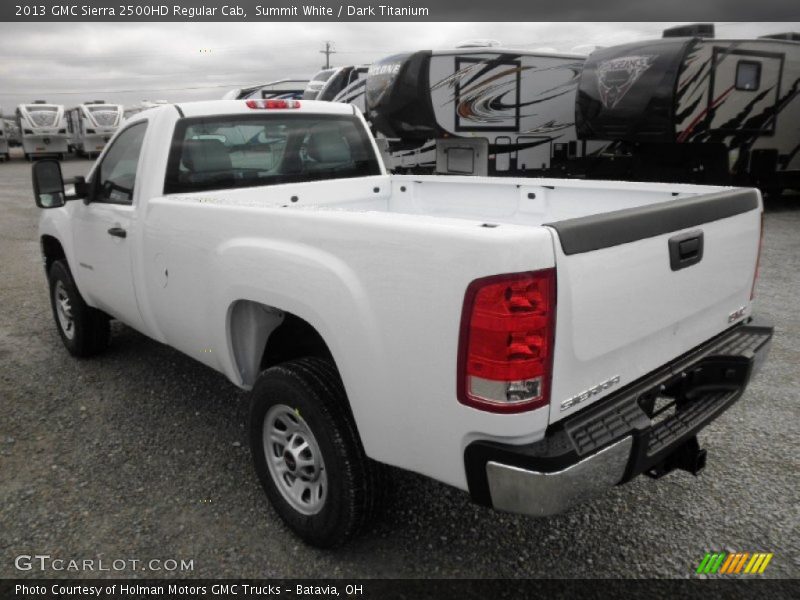 Summit White / Dark Titanium 2013 GMC Sierra 2500HD Regular Cab