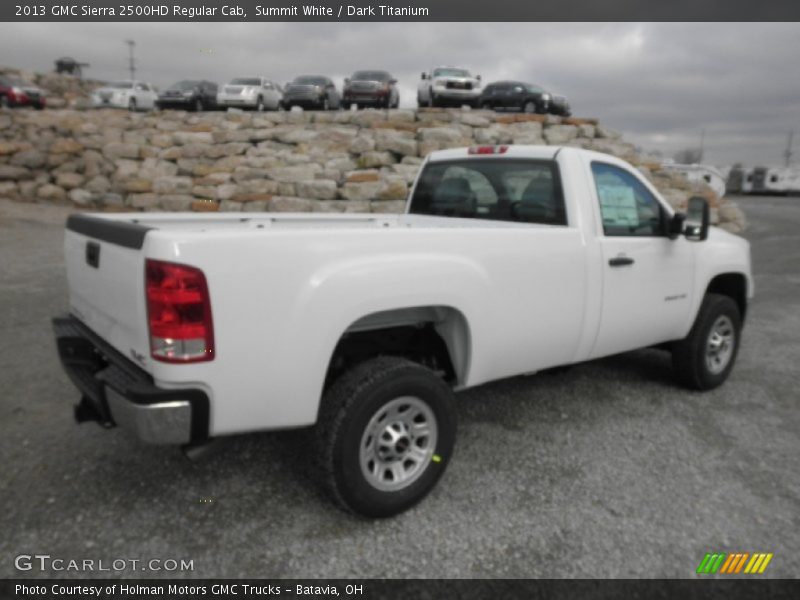 Summit White / Dark Titanium 2013 GMC Sierra 2500HD Regular Cab