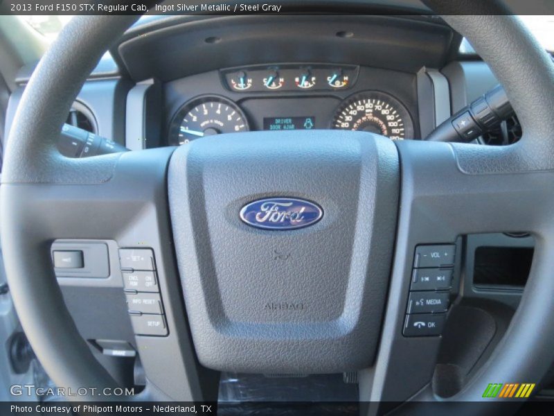 Ingot Silver Metallic / Steel Gray 2013 Ford F150 STX Regular Cab