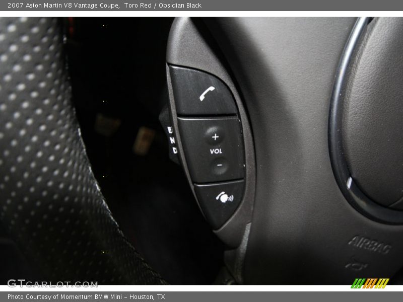 Controls of 2007 V8 Vantage Coupe