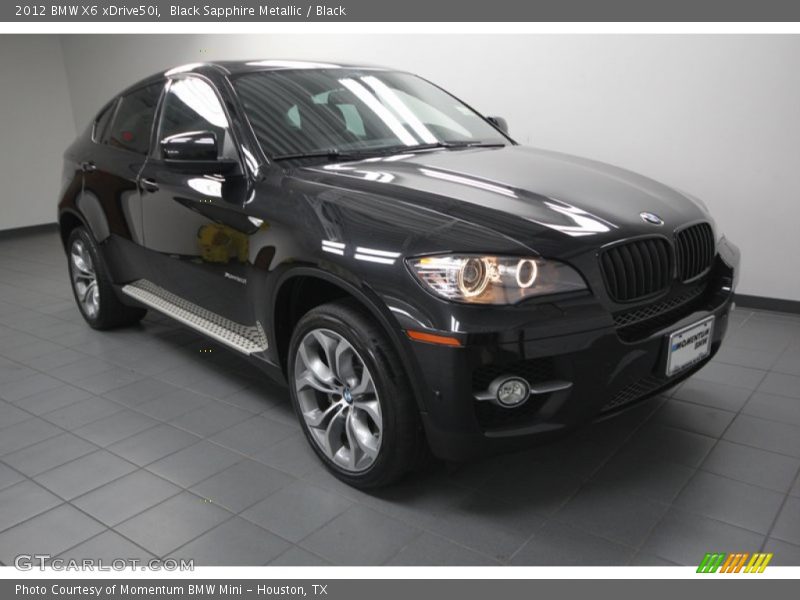 Black Sapphire Metallic / Black 2012 BMW X6 xDrive50i