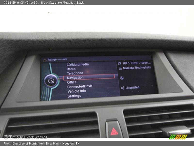 Black Sapphire Metallic / Black 2012 BMW X6 xDrive50i
