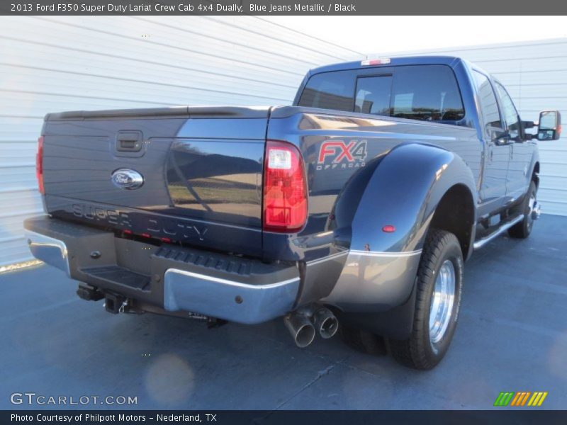 Blue Jeans Metallic / Black 2013 Ford F350 Super Duty Lariat Crew Cab 4x4 Dually