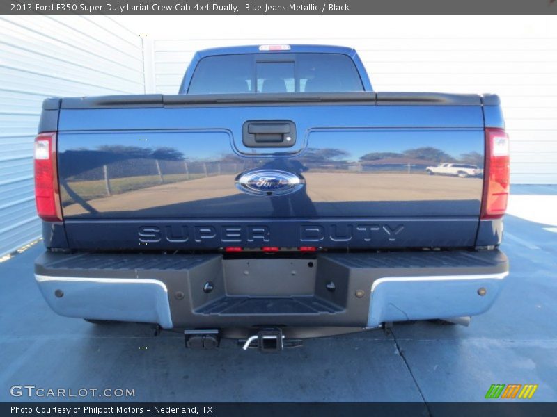 Blue Jeans Metallic / Black 2013 Ford F350 Super Duty Lariat Crew Cab 4x4 Dually