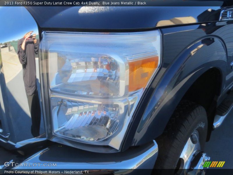Blue Jeans Metallic / Black 2013 Ford F350 Super Duty Lariat Crew Cab 4x4 Dually