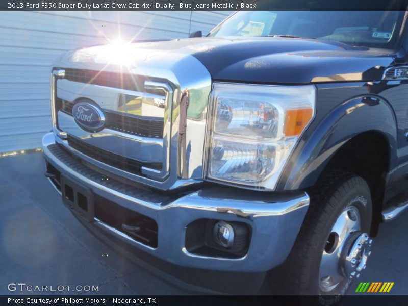 Blue Jeans Metallic / Black 2013 Ford F350 Super Duty Lariat Crew Cab 4x4 Dually