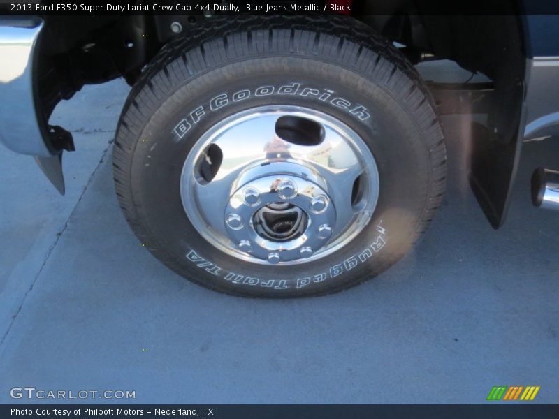 Blue Jeans Metallic / Black 2013 Ford F350 Super Duty Lariat Crew Cab 4x4 Dually