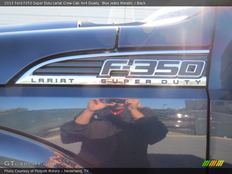 Blue Jeans Metallic / Black 2013 Ford F350 Super Duty Lariat Crew Cab 4x4 Dually