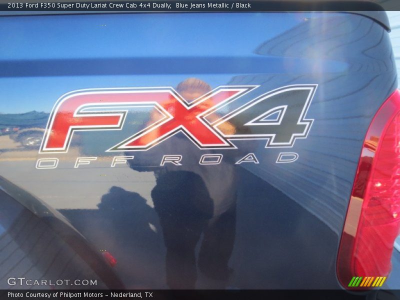 Blue Jeans Metallic / Black 2013 Ford F350 Super Duty Lariat Crew Cab 4x4 Dually