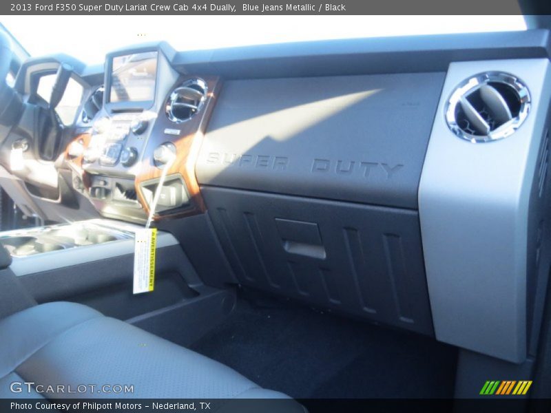 Blue Jeans Metallic / Black 2013 Ford F350 Super Duty Lariat Crew Cab 4x4 Dually