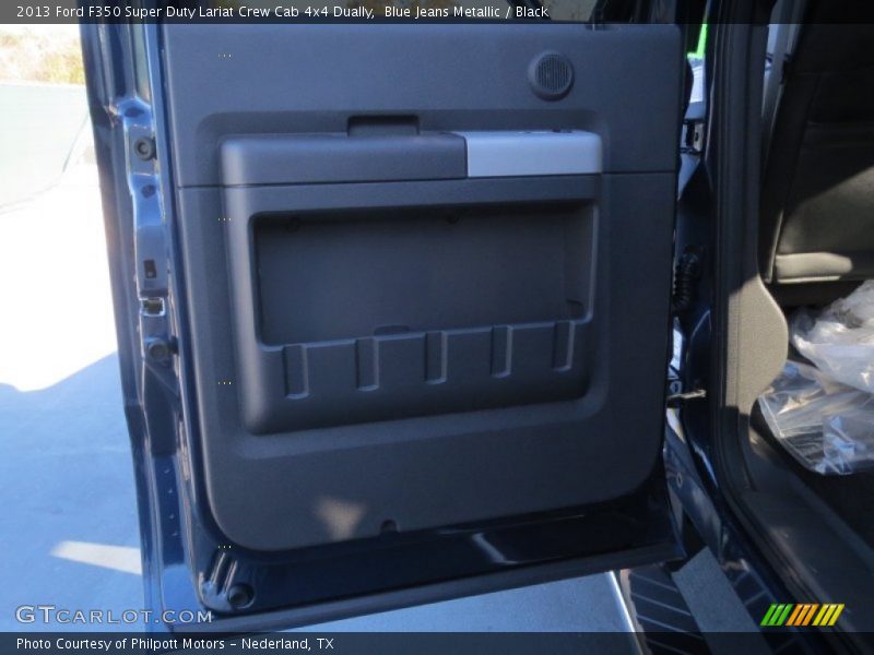 Blue Jeans Metallic / Black 2013 Ford F350 Super Duty Lariat Crew Cab 4x4 Dually