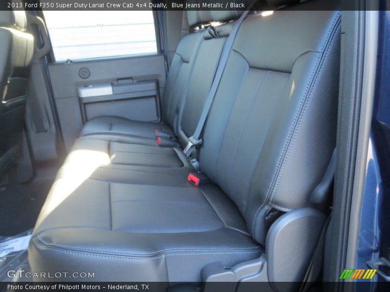 Blue Jeans Metallic / Black 2013 Ford F350 Super Duty Lariat Crew Cab 4x4 Dually