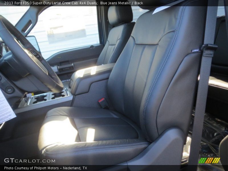 Blue Jeans Metallic / Black 2013 Ford F350 Super Duty Lariat Crew Cab 4x4 Dually
