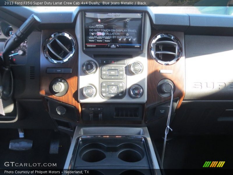 Blue Jeans Metallic / Black 2013 Ford F350 Super Duty Lariat Crew Cab 4x4 Dually