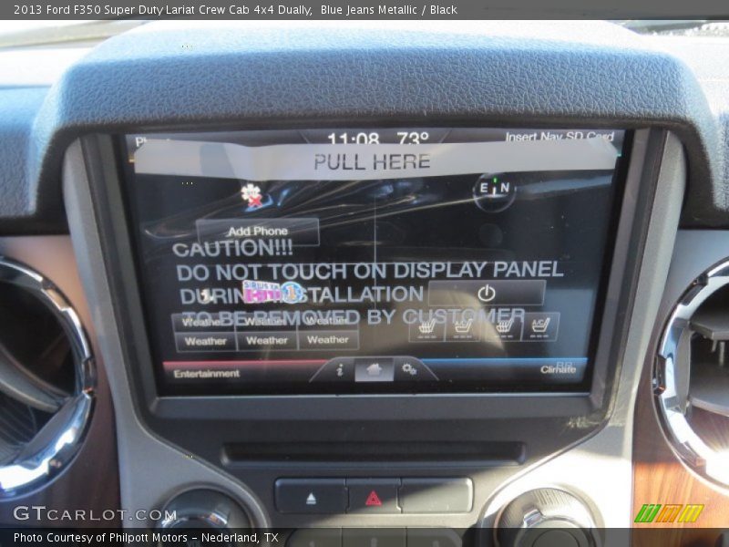 Blue Jeans Metallic / Black 2013 Ford F350 Super Duty Lariat Crew Cab 4x4 Dually