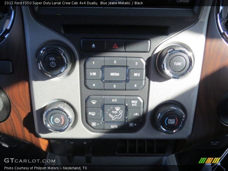 Blue Jeans Metallic / Black 2013 Ford F350 Super Duty Lariat Crew Cab 4x4 Dually
