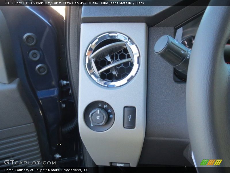 Blue Jeans Metallic / Black 2013 Ford F350 Super Duty Lariat Crew Cab 4x4 Dually