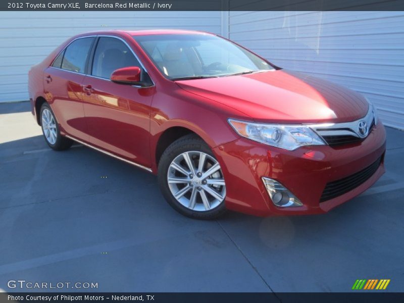 Barcelona Red Metallic / Ivory 2012 Toyota Camry XLE