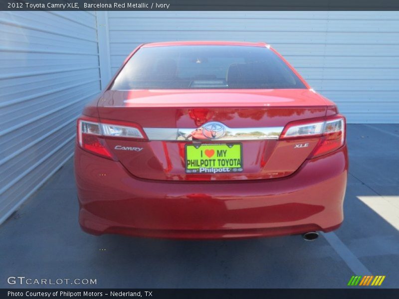 Barcelona Red Metallic / Ivory 2012 Toyota Camry XLE