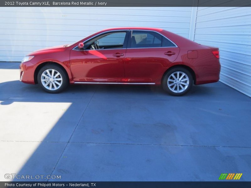 Barcelona Red Metallic / Ivory 2012 Toyota Camry XLE