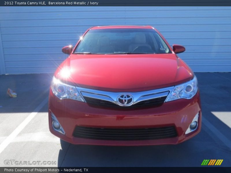 Barcelona Red Metallic / Ivory 2012 Toyota Camry XLE