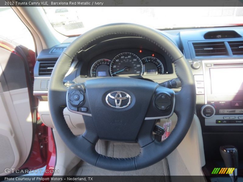 Barcelona Red Metallic / Ivory 2012 Toyota Camry XLE