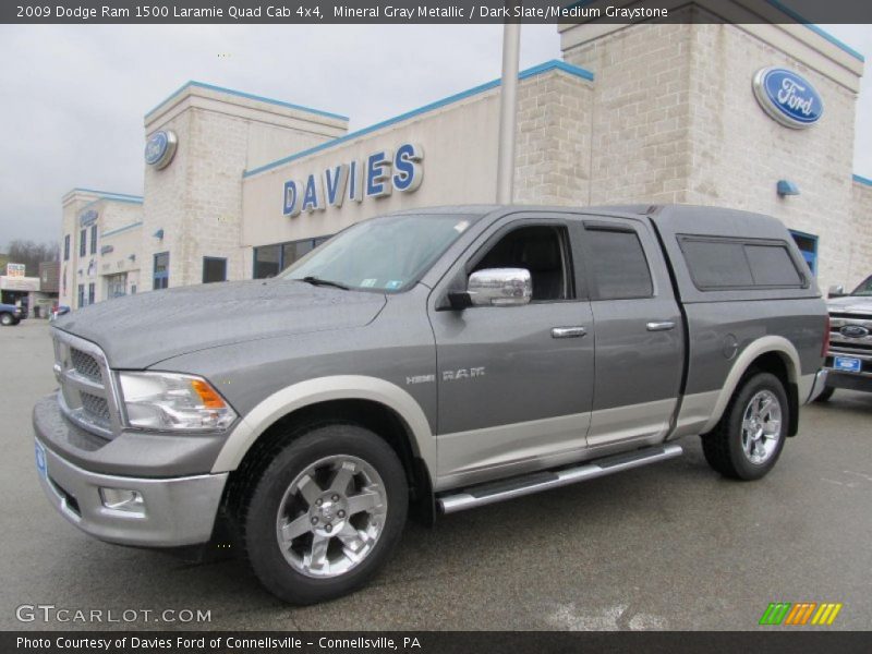Mineral Gray Metallic / Dark Slate/Medium Graystone 2009 Dodge Ram 1500 Laramie Quad Cab 4x4