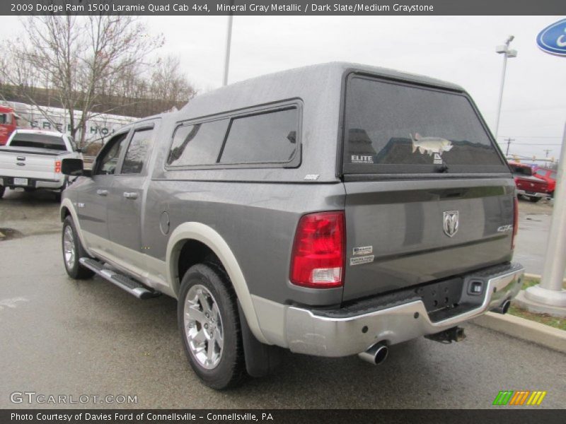 Mineral Gray Metallic / Dark Slate/Medium Graystone 2009 Dodge Ram 1500 Laramie Quad Cab 4x4