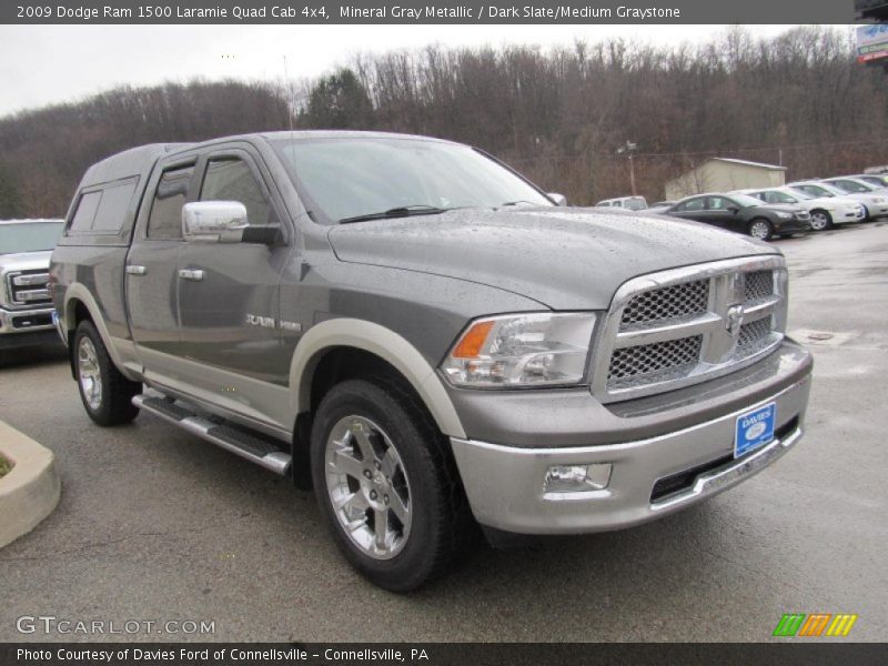 Mineral Gray Metallic / Dark Slate/Medium Graystone 2009 Dodge Ram 1500 Laramie Quad Cab 4x4
